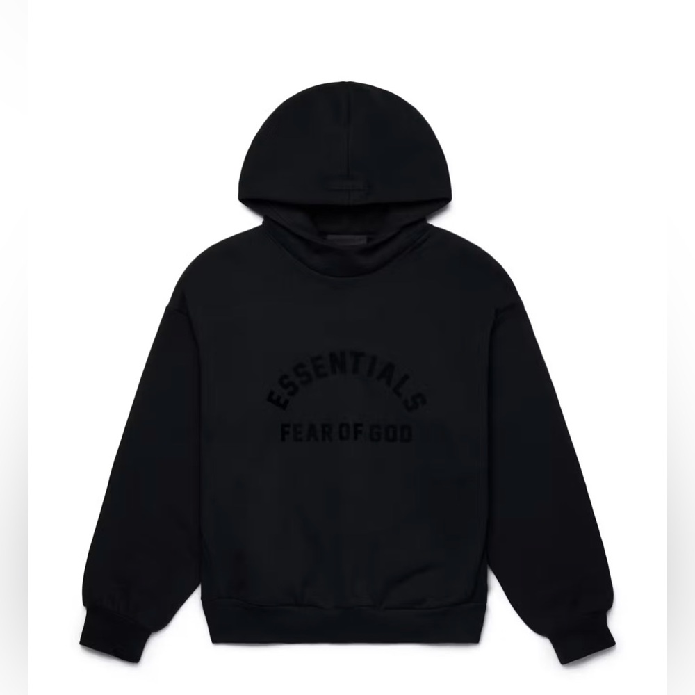 Black essentials hoodie